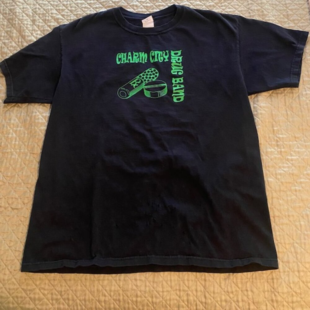 Men's tee shirt - Charm City Drug Band - size XL (used like new)
